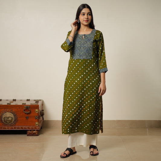 bandhani kurta