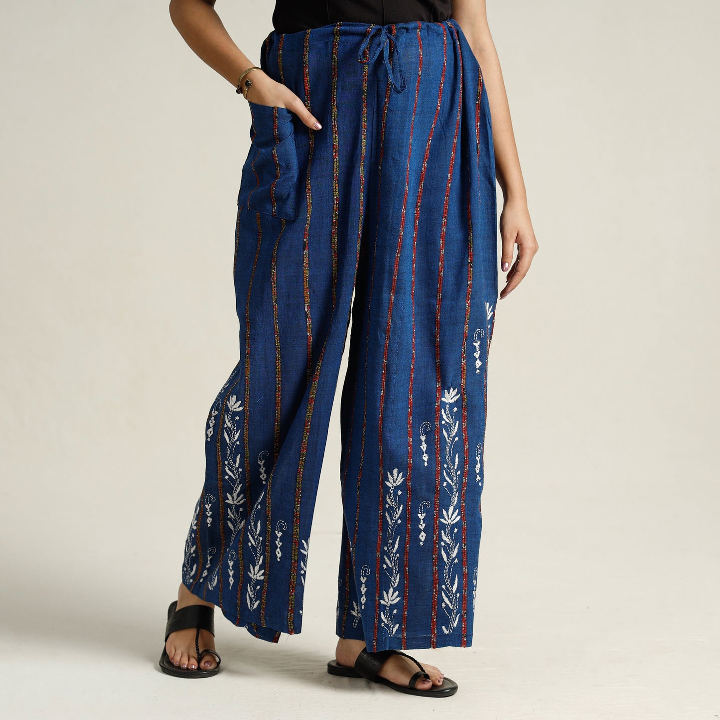 Kantha Embroidered Palazzo