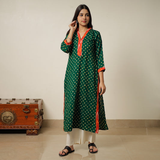 bandhani kurta