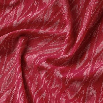 Intense Hot Pink Pochampally Double Ikat Handloom Cotton Fabric
