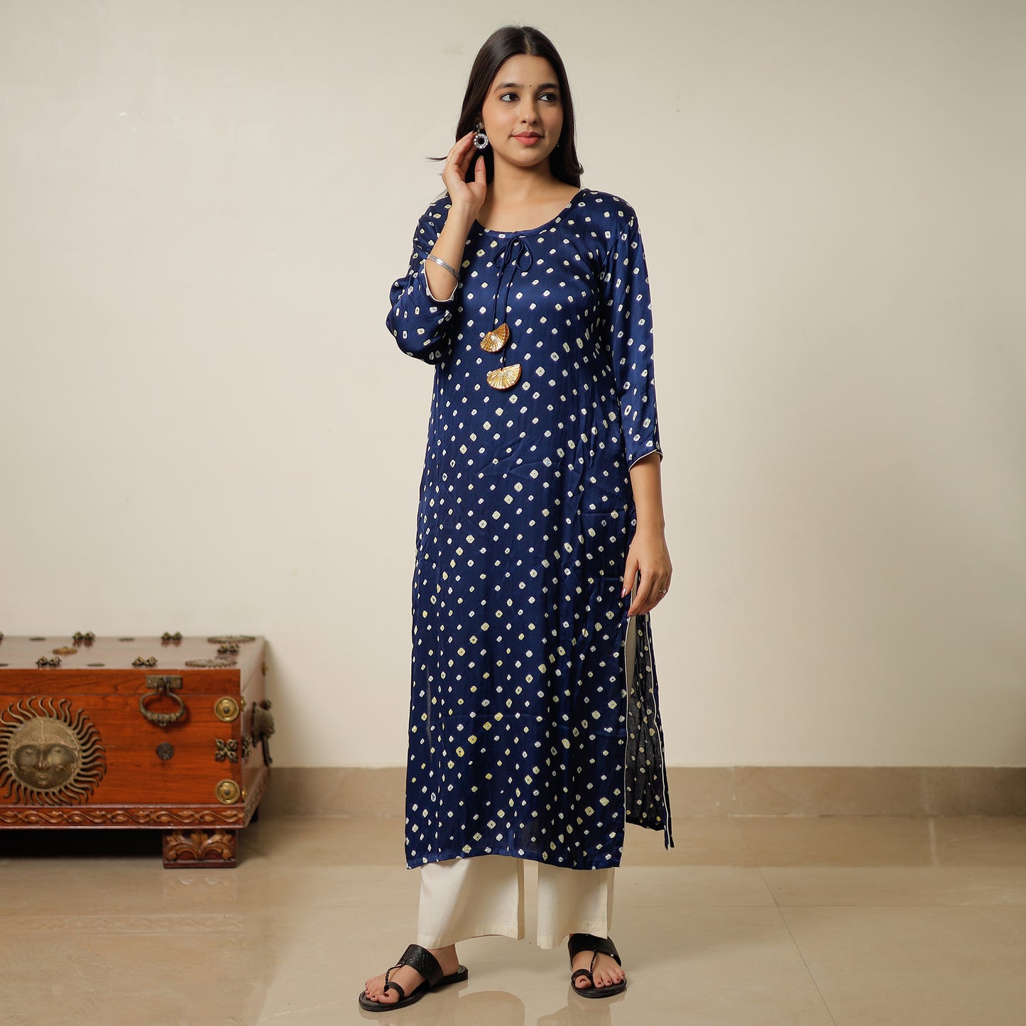 bandhani kurta