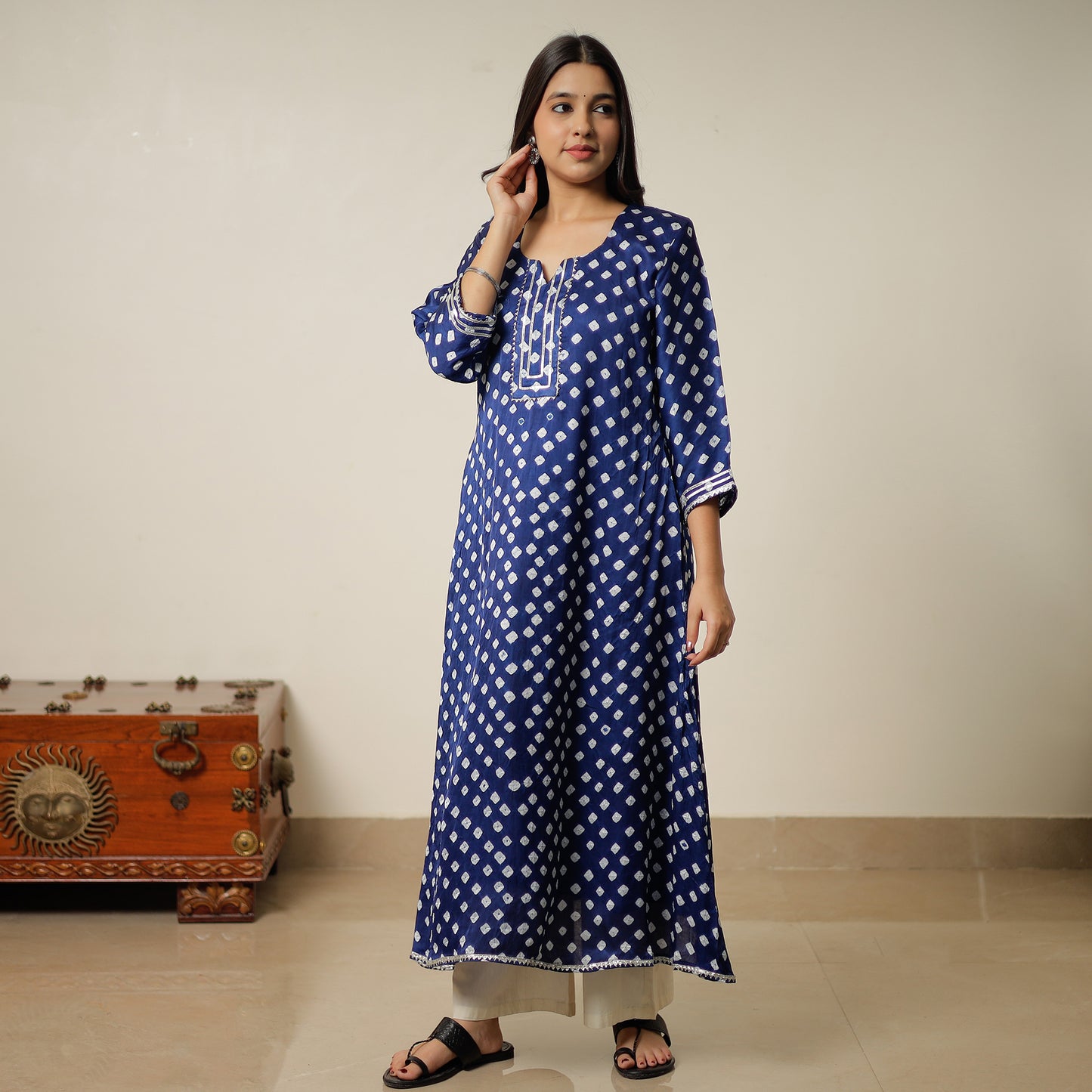 bandhani kurta