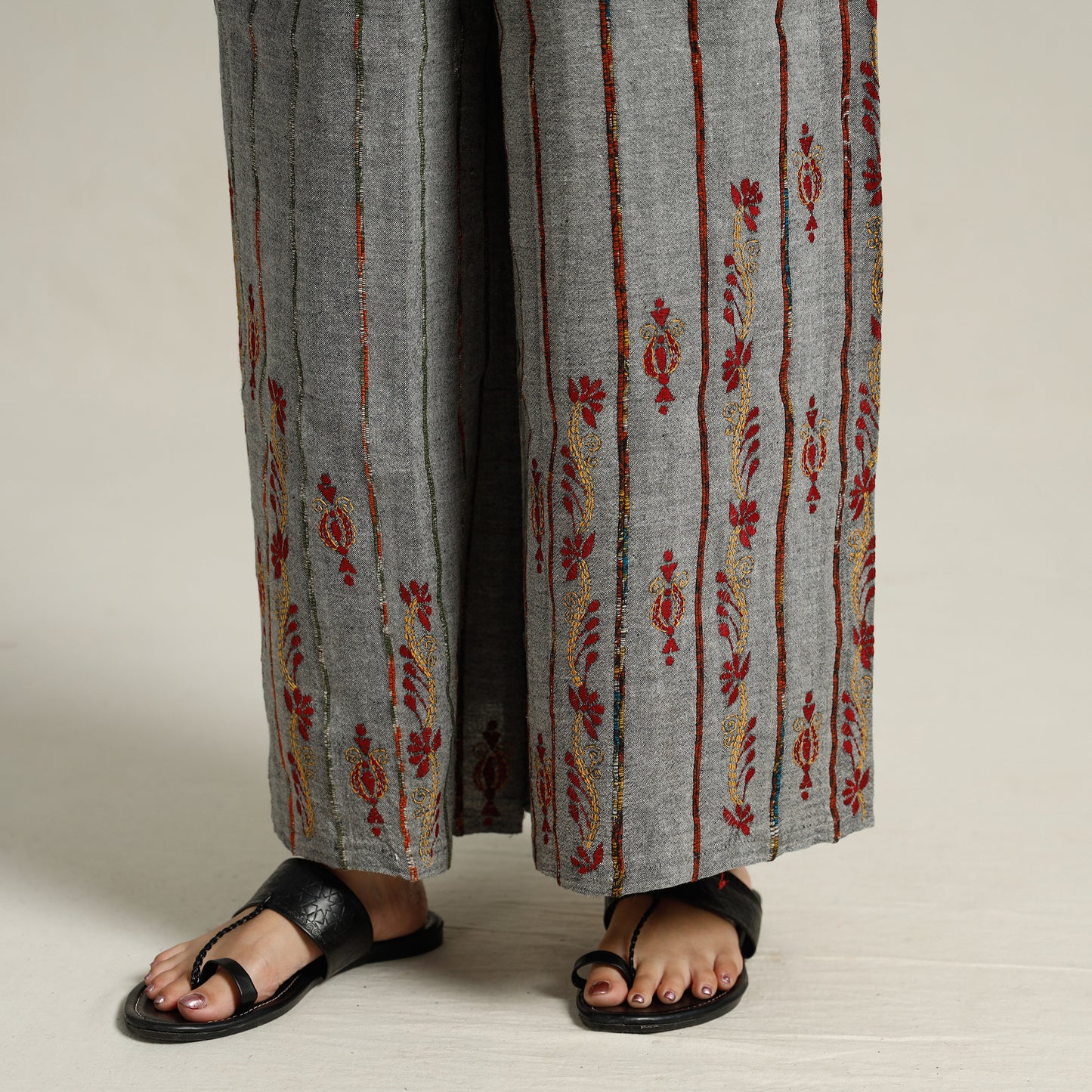 Kantha Embroidered Palazzo 