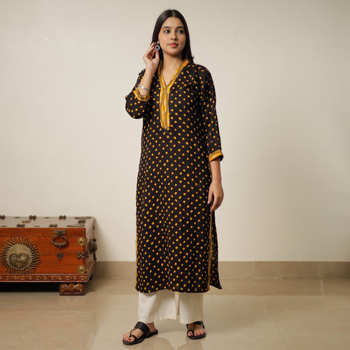 bandhani kurta