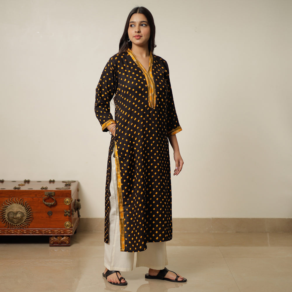 bandhani kurta