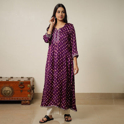 bandhani kurta