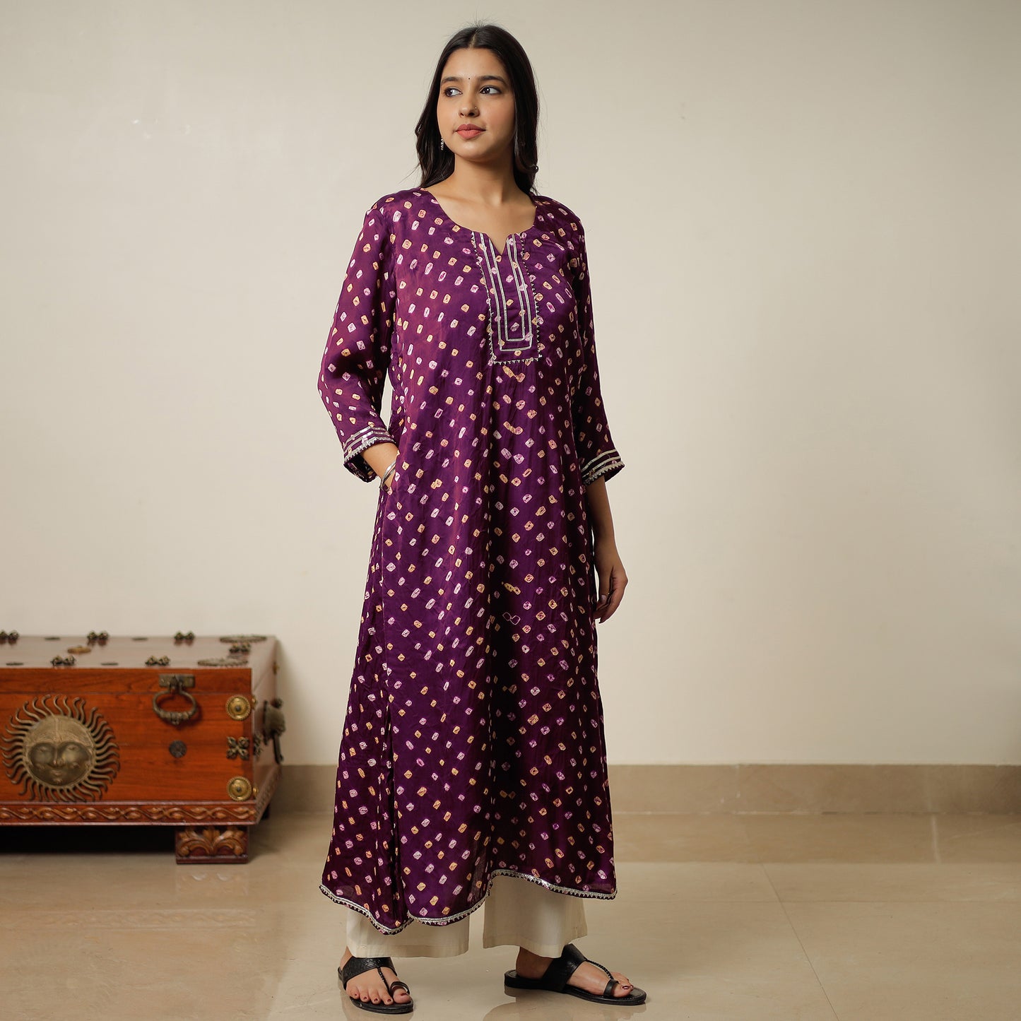bandhani kurta