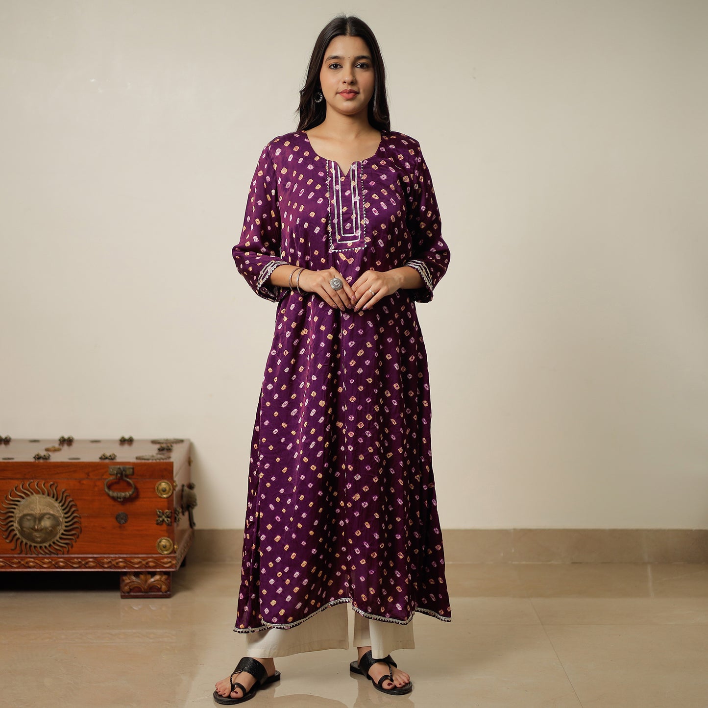 bandhani kurta