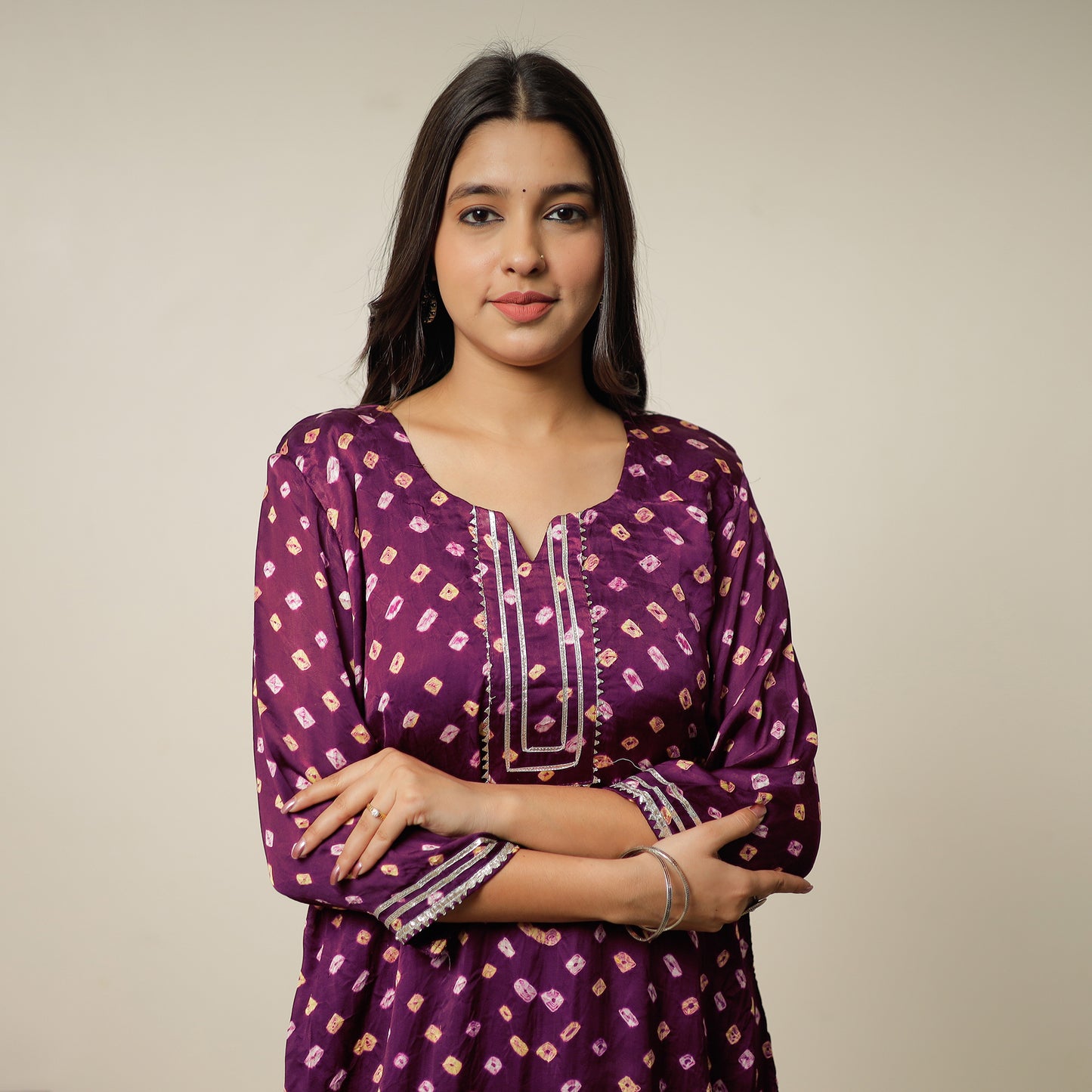 bandhani kurta