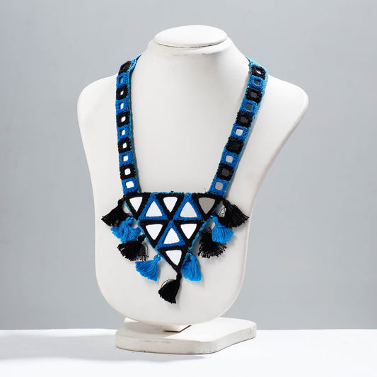 Mirror Work Kutch Embroidery Fabric Necklace
