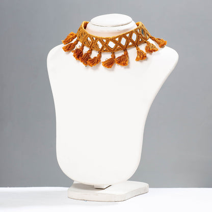 Mirror Work Kutch Embroidery Fabric Choker Necklace