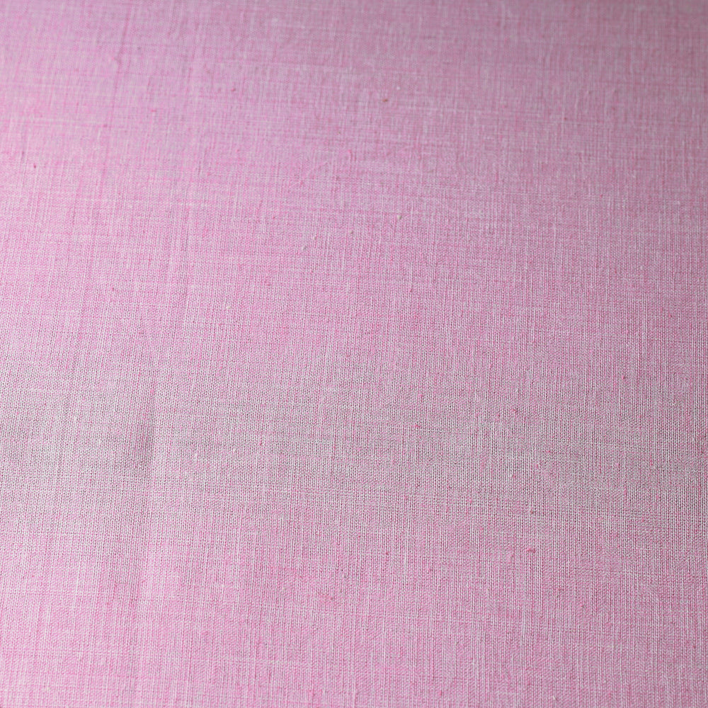 Baby Pink Texture Prewashed Plain Dyed Cotton Fabric