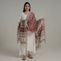  Natural Dyed Hand Block Print Chanderi Silk Bagh Dupatta