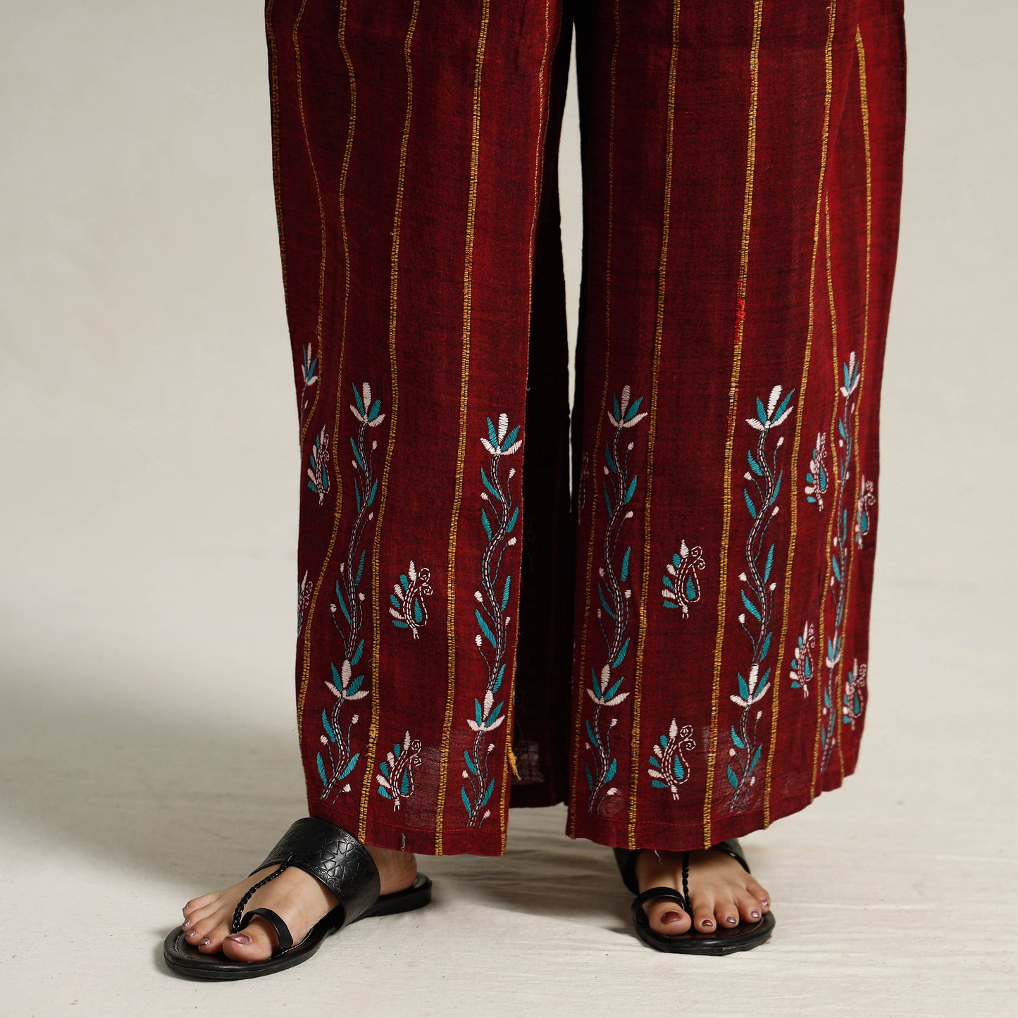 Kantha Embroidered Palazzo 