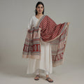  Natural Dyed Hand Block Print Chanderi Silk Bagh Dupatta