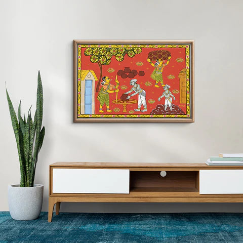 The pictorial narratives of cheriyal paintings