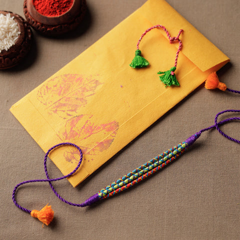 Handmade Thread Work Rakhi by Jugaad 37