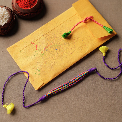 thread work rakhi 