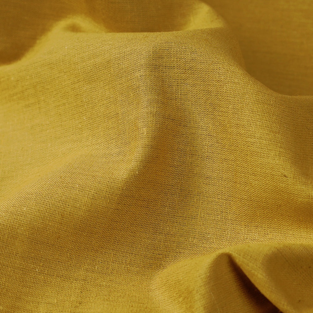 Mustard yellow - flex cotton prewashed plain fabric 09