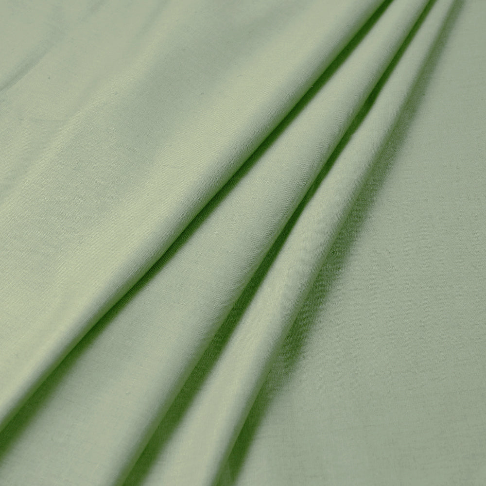  Green Plain Cotton Fabric from Tamil Nadu