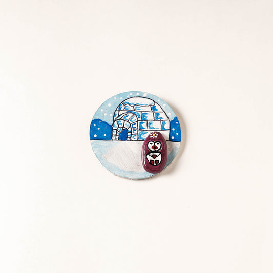 Mandala Art Handpainted Wooden Magnet