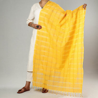 Mangalagiri Handloom Missing Checks Cotton Dupatta