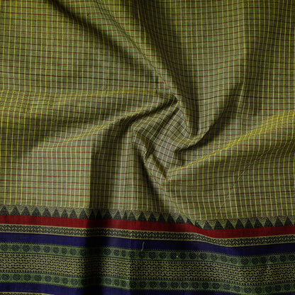 Green - Kanchipuram Cotton Precut Fabric (1.2 Meter)