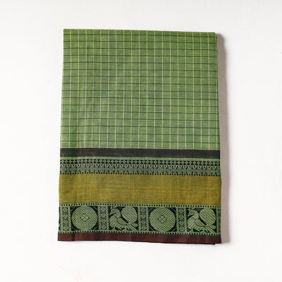 Green - Kanchipuram Cotton Precut Fabric (1.4 Meter)