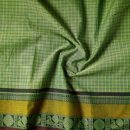 Green - Kanchipuram Cotton Precut Fabric (1.4 Meter)
