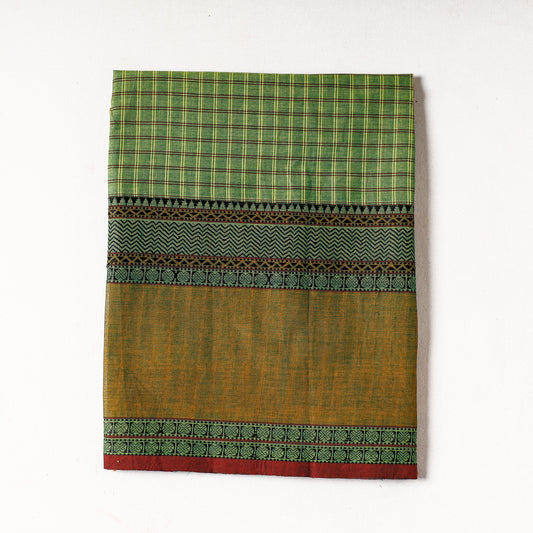 Green - Kanchipuram Cotton Precut Fabric (1.1 Meter)