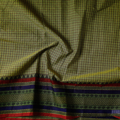 Green - Kanchipuram Cotton Precut Fabric (1.6 Meter)