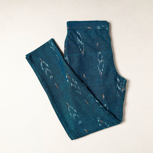 Green - Pochampally Ikat Cotton Tapered Pant for Women