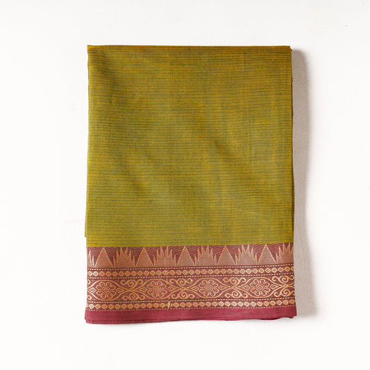 Green - Kanchipuram Cotton Precut Fabric (2 Meter)