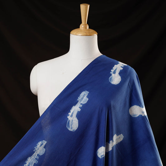 Blue - Nui Shibori Tie-Dye Cotton Fabric