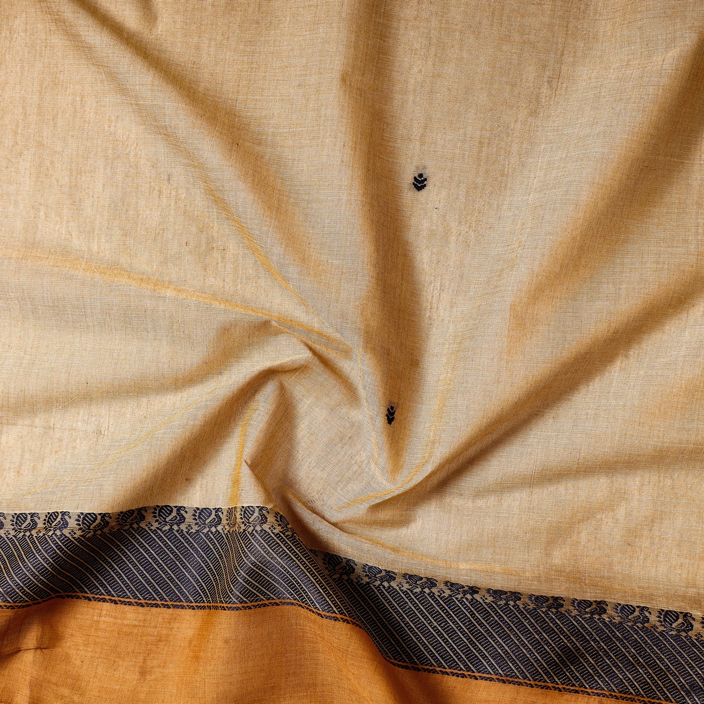 Beige - Kanchipuram Cotton Precut Fabric (1.45 Meter)