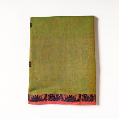 Green - Kanchipuram Cotton Precut Fabric (1.6 Meter)