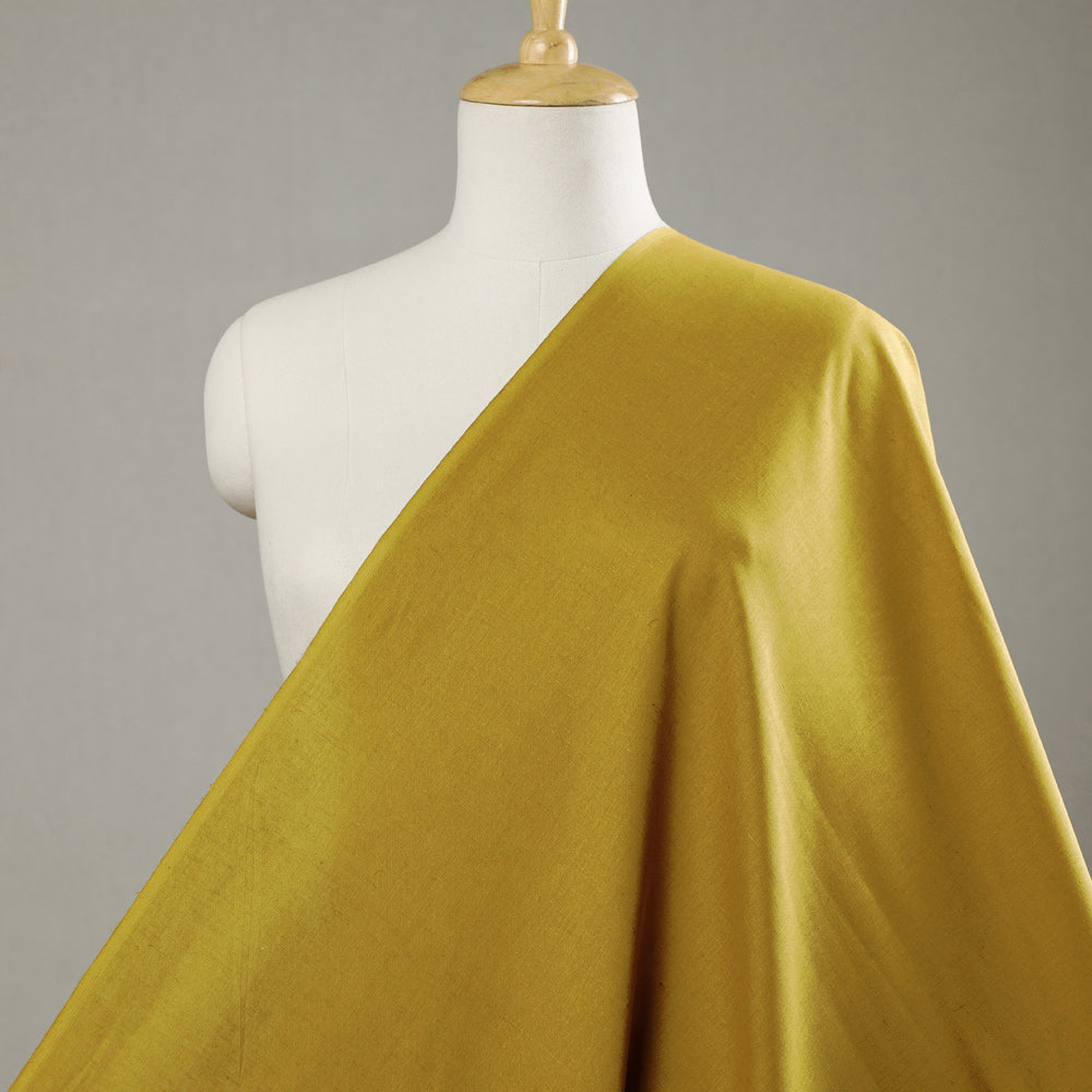 Mustard yellow - flex cotton prewashed plain fabric 09