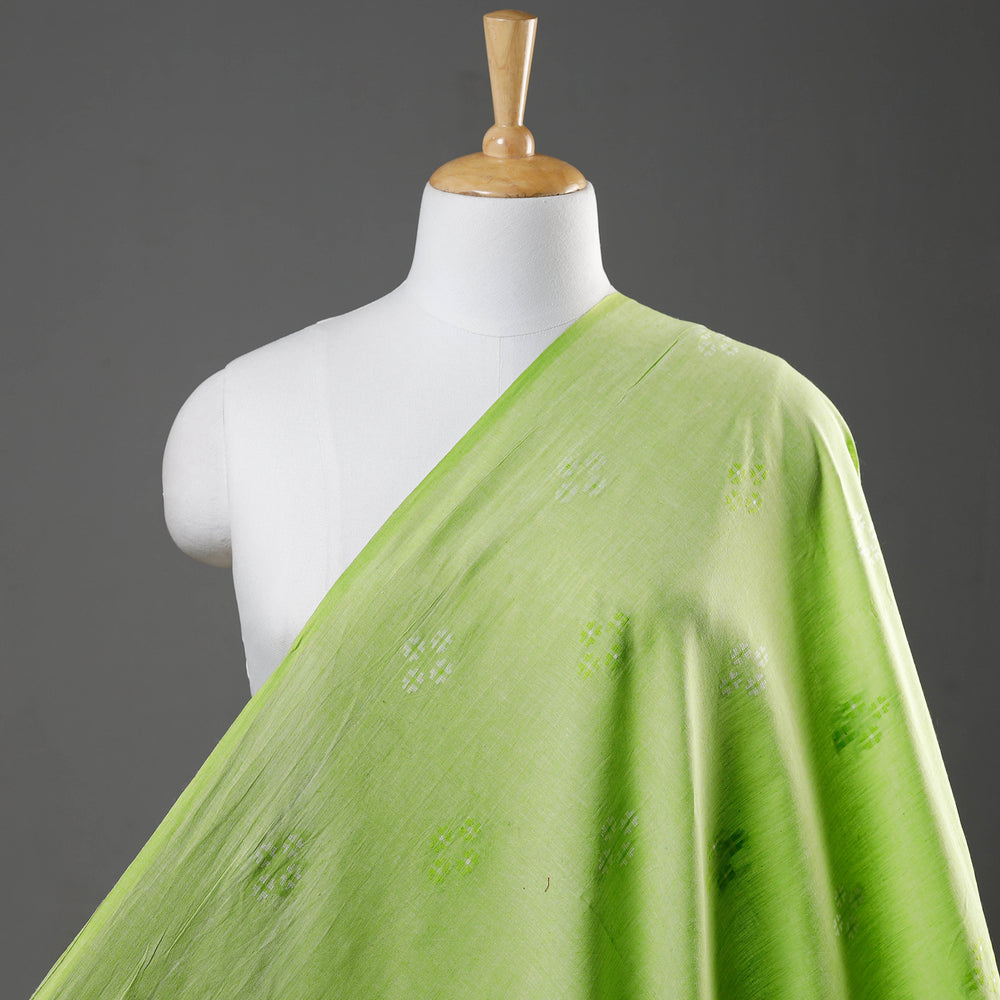 Green - Jacquard Prewashed Cotton Fabric