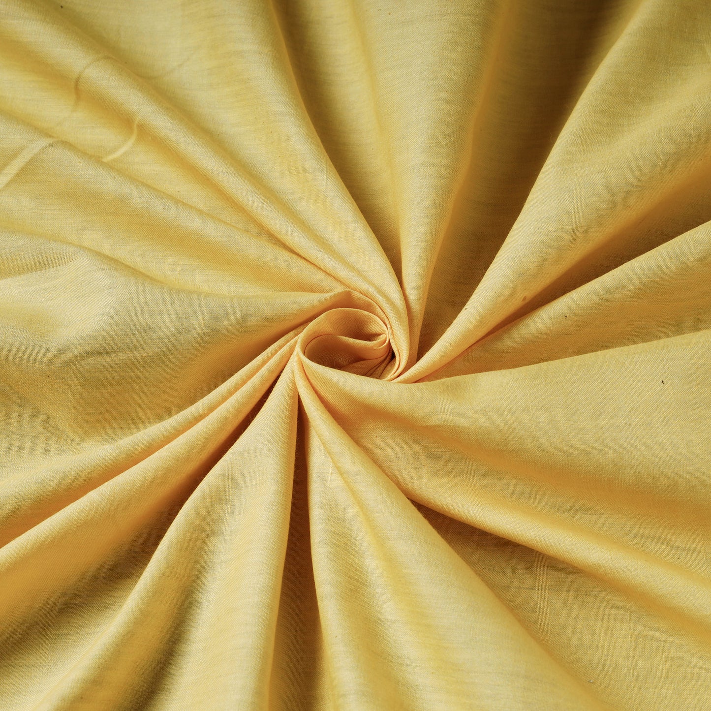 Light Yellow - Organic Handspun Handwoven Pure Mulberry Silk Cotton Fabric