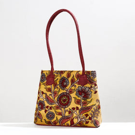  Handpainted Kalamkari Natural Dyed Cotton Shoulder Bag 