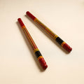  Handmade Lacquered Wooden Garba Dandiya Sticks 