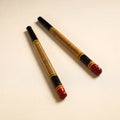  Handmade Lacquered Wooden Garba Dandiya Sticks 