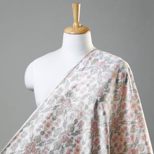 Multicolor - Pochampally Ikat Raw Silk Pure Handloom Fabric