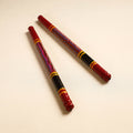  Handmade Lacquered Wooden Garba Dandiya Sticks 