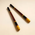  Handmade Lacquered Wooden Garba Dandiya Sticks 