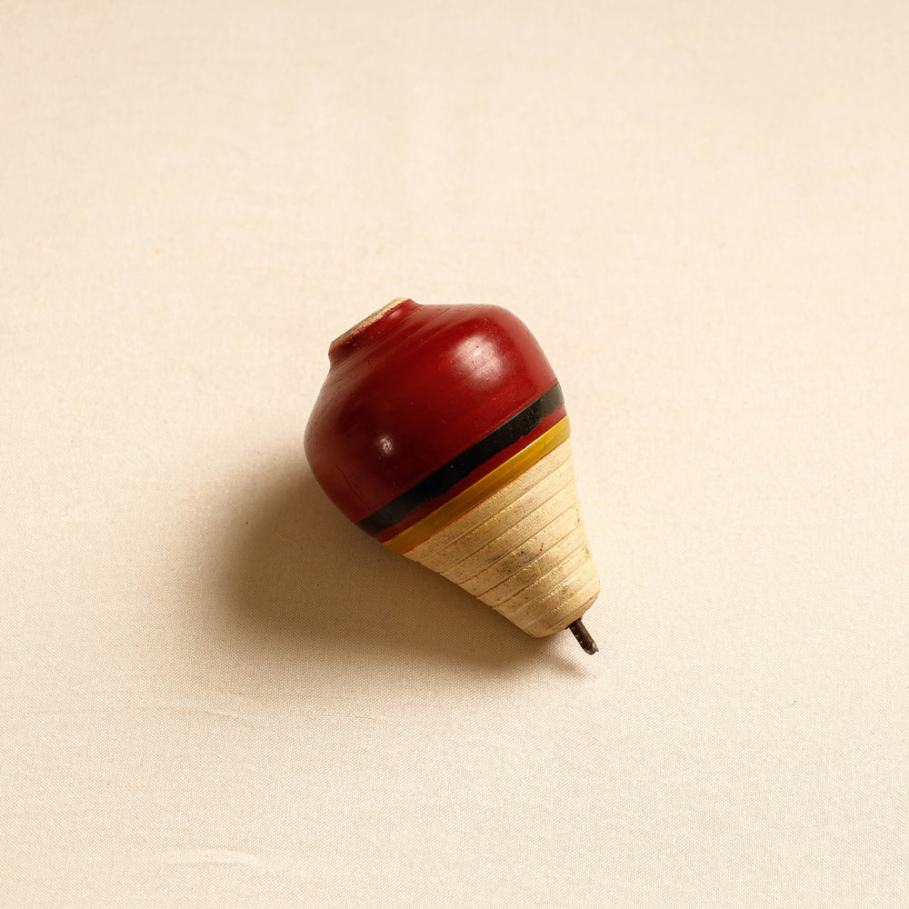 wooden spinning top