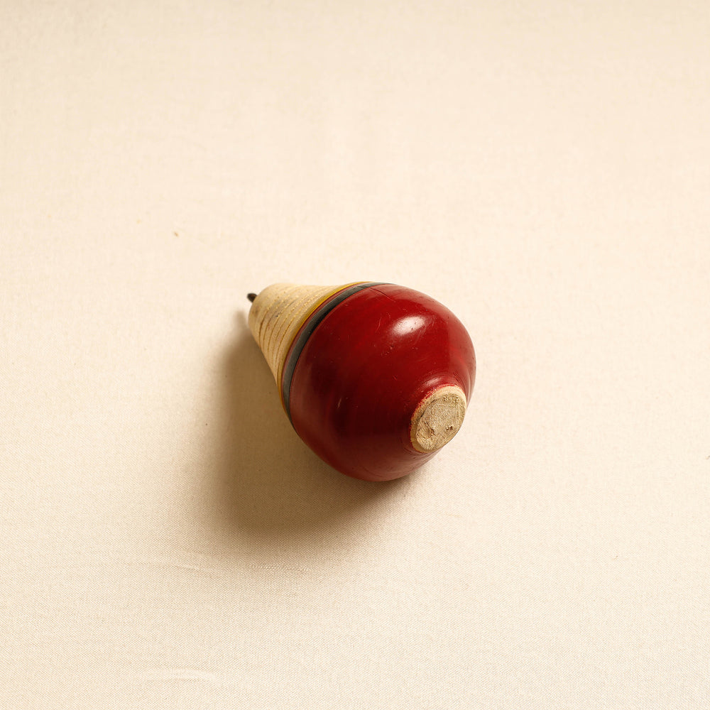 wooden spinning top