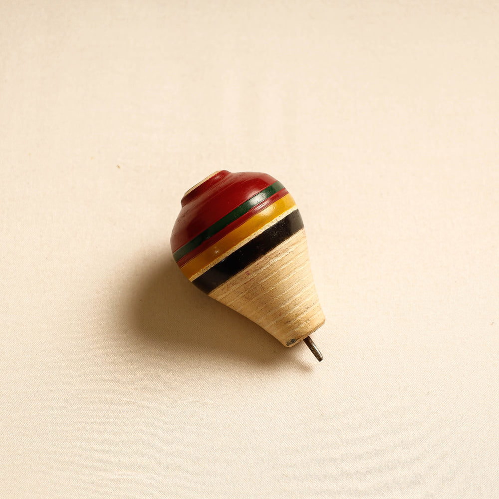 wooden spinning top