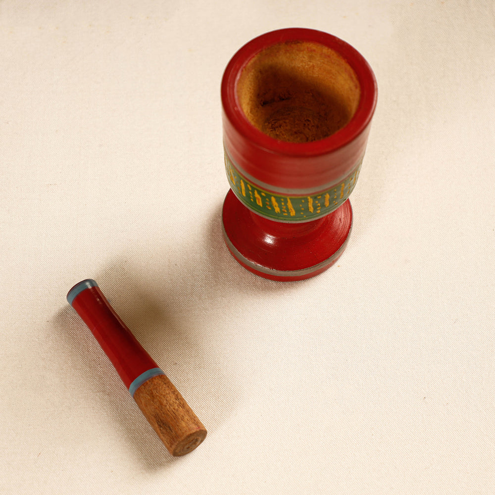 Wooden Mortar And Pestle
