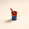  Handmade Lacquered Wooden Mortar & Pestle Set - Small 